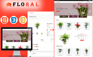 Floral - Flower Shop Ecommerce HTML5 Template Website Template