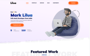 Lilua - Personal Portfolio Html Template Website Template