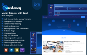 Transfoney - Money Transfer with Card HTML Template Website Template