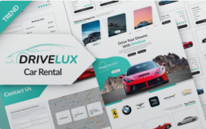 DriveLux - The Elegant HTML Template for Car Rental / Car Dealer - Drive in Style Website Template