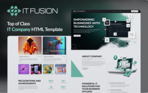 IT Fusion: Ignite Your Digital Transformation | Responsive IT Company HTML Template Website Template
