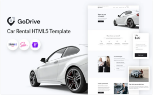 GoDrive - Car Rental Bootstrap 5 Website Template