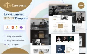 Lawyern Law & Lawyer HTML5 Template Website Template
