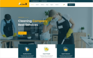 Cleaning Service Company HTML5 Template Website Template