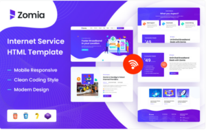 Zomia - ISP & Internet Service HTML5 Template Website Template