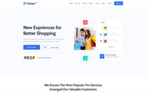 Dreamhub Startup & Marketing Agency HTML5 Template Website Template