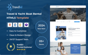 Travelbd - Boat and Travel Tour HTML5 Template Website Template