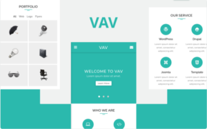 VAV - Clean Mobile Template Website Template