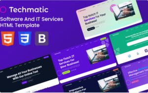 Techmatic - Software And IT Solutions HTML Template Website Template