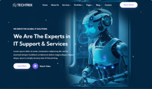 Techtrix - IT Startups & Technology Solutions HTML5 Responsive Website Template