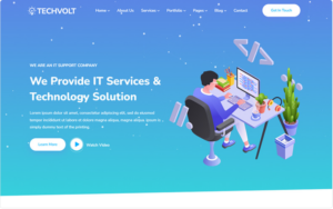 Techvolt - IT Services & Technology Solutions HTML5 Responsive Website Template