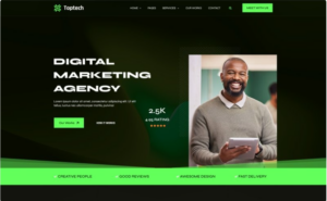 Toptuch – Digital Marketing Agency HTML5 Template Website Template