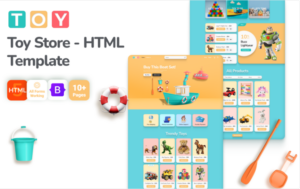 Toy - Kid's toy store HTML5 Website Template