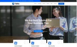 Taklu – Business & Consultant HTML5 Template Website Template