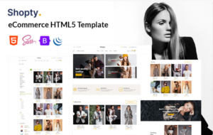 Shopty - eCommerce HTML5 Template Website Template