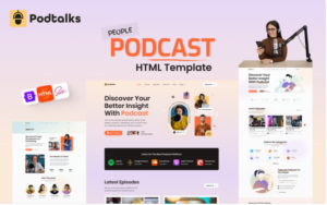 Podtalks - Premium Podcast HTML Website Template