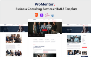 ProMentor - Business Consulting Services HTML5 Template Website Template