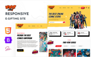 Reboot - Comic Store HTML5 Website Template