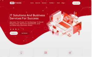 RedTheme - IT Solutions & Business Services Multipurpose HTML5 Website Template
