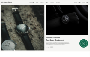 MG Watch Store - Stylish Watch Store E-Commerce HTML Website Template
