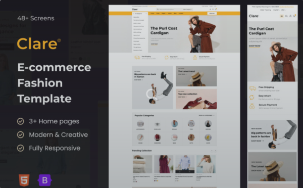 Modern Clare - eCommerce Website Template
