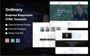 Ordinary – Business Responsive Website Template