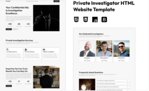 Inkognito - Private Investigator Agency Website Template