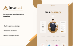 Invacat- Personal Website Template