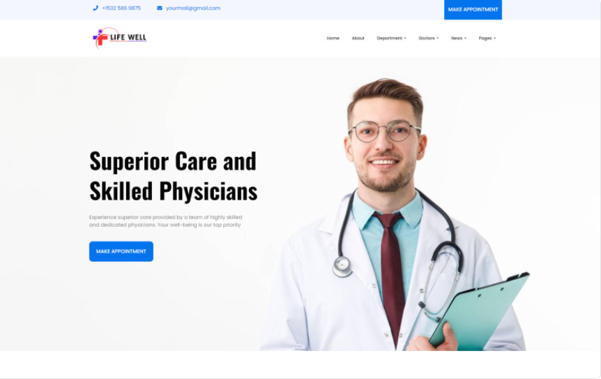 Life Will | Medical Website Template