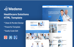 Medeno – Healthcare Solutions Website Template