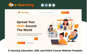 Elearning - E-learning, Education, LMS, and Online Course react Next JS Website Template