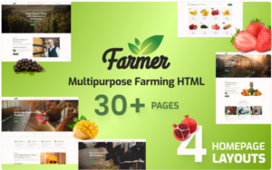 Farmer - Organic Farm HTML5 Website Template