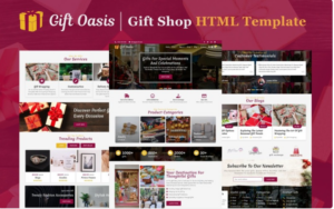 Gift Oasis - Gift Shop HTML5 Website Template