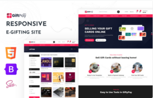 GiftPay - E-cards HTML5 Website Template