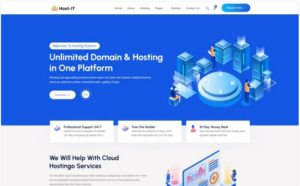 Host IT – Hosting Provider & WHMCS HTML5 Template Website Template