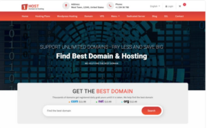 Hostone - Domain & Hosting Responsive Website Template