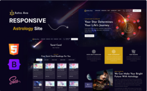Astro Ava - Astrology, Numerology, Tarot, Online Astrologer HTML5 Website Template