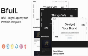Bfull - Digital Agency and Portfolio Template Website Template