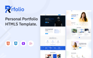 RRfolio - Personal Portfolio Html5 Template Website Template