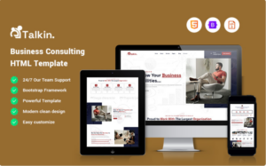 Talkin - Business Consulting website Template Website Template