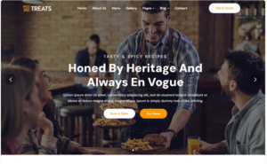 Treats - Food & Resturant HTML5 Responsive Website Template