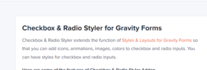 WPMonks – Checkbox & Radio Inputs Styler for Gravity Forms 2.5