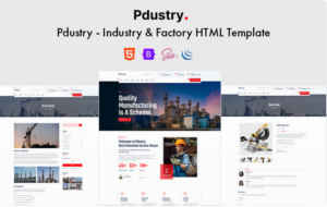 Pdustry - Industry & Factory HTML Template Website Template