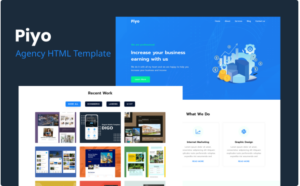 Piyo - Agency HTML Template Website Template
