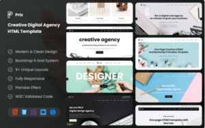 Prlx - Creative Digital Agency HTML Template Website Template