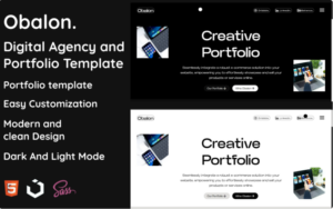 Obalon - Digital Agency and Portfolio Template Website Template