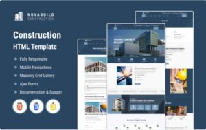 NovaBuild - Construction HTML Template Website Template