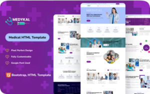 Medykal - Medical Bootstrap Html Template Website Template