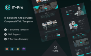 ITpro – IT Solution & Service Company HTML5 Template Website Template