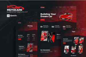 Motocare - Automotive Elementor Template Kit